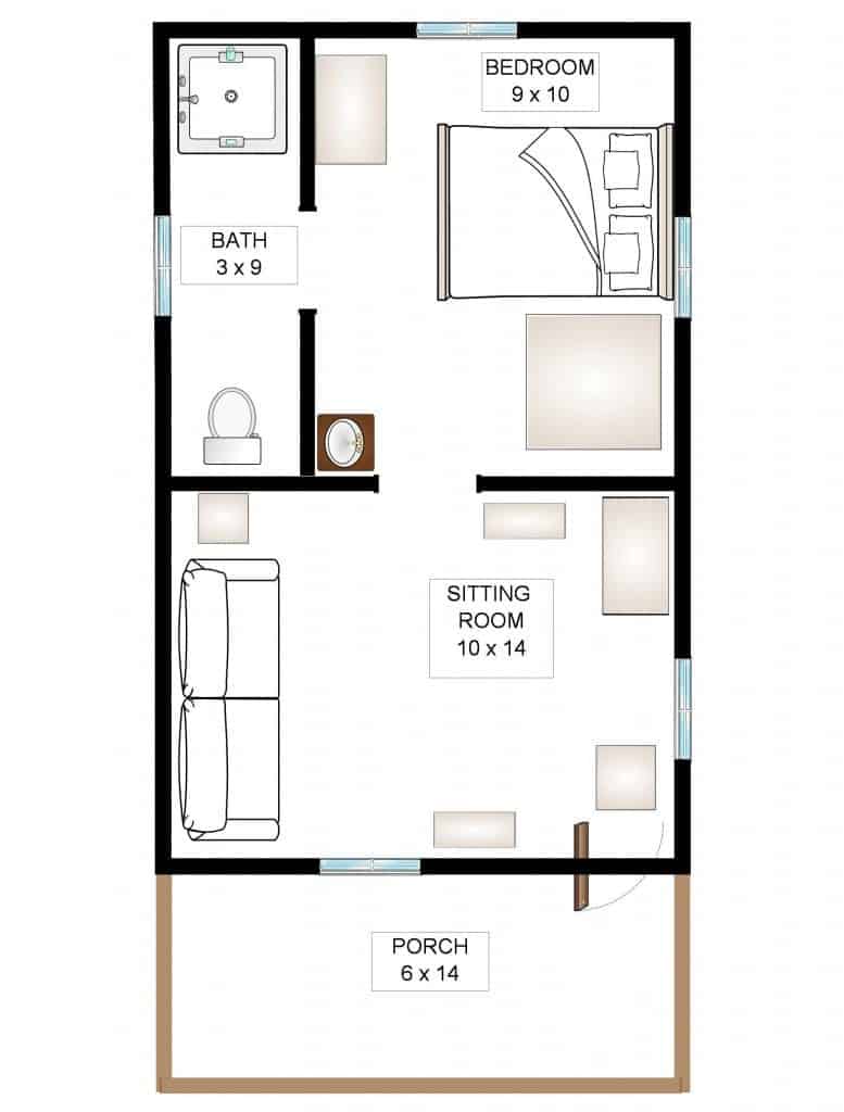 Cabernet- Cabin Floor Plan